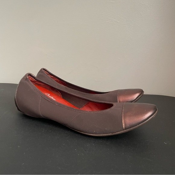 Donald J. Pliner Shoes - DONALD J PLINER Couture HALO Cap Toe Ballet Flats Leather Brown Size 7.5 Narrow